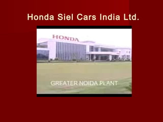 Employee job Satisfaction PPT On Honda