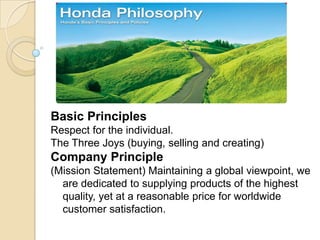 Honda principles | PPTX