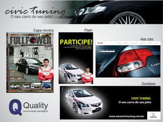 Outdoor Hot site Flyer Capa revista 