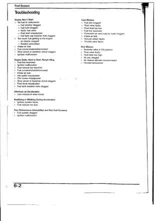 Honda VFR400 nc30 service manual | PDF | Desserts and Baking