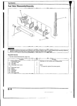 Honda VFR400 nc30 service manual | PDF | Desserts and Baking