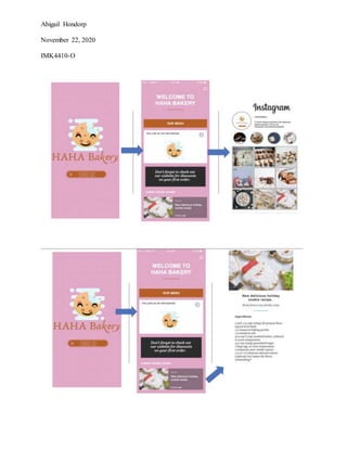 Abigail Hondorp
November 22, 2020
IMK4410-O
 