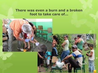 There was even a burn and a broken
foot to take care of…
 