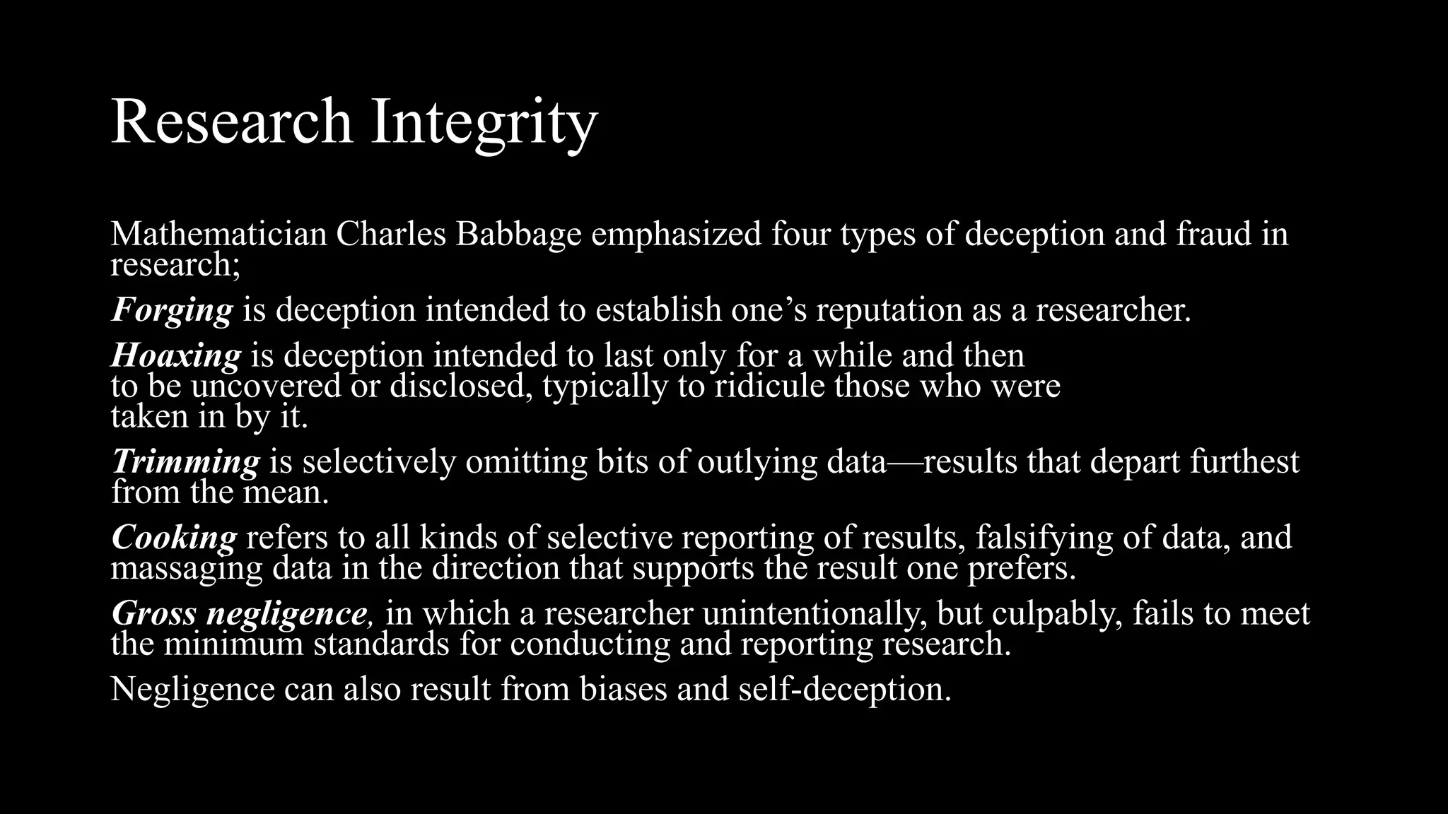 Honesty and research integrity | PPTX