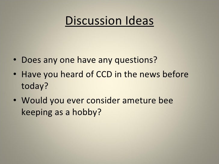 a study of colony collapse disorder or ccd Lead researcher and bayer exposed in biased study on bee colony collapse disorder the phenomenon of colony collapse disorder (ccd) -- in which. a study of colony collapse disorder or ccd Lead researcher and bayer exposed in biased study on bee colony collapse disorder the phenomenon of colony collapse disorder (ccd) -- in which.