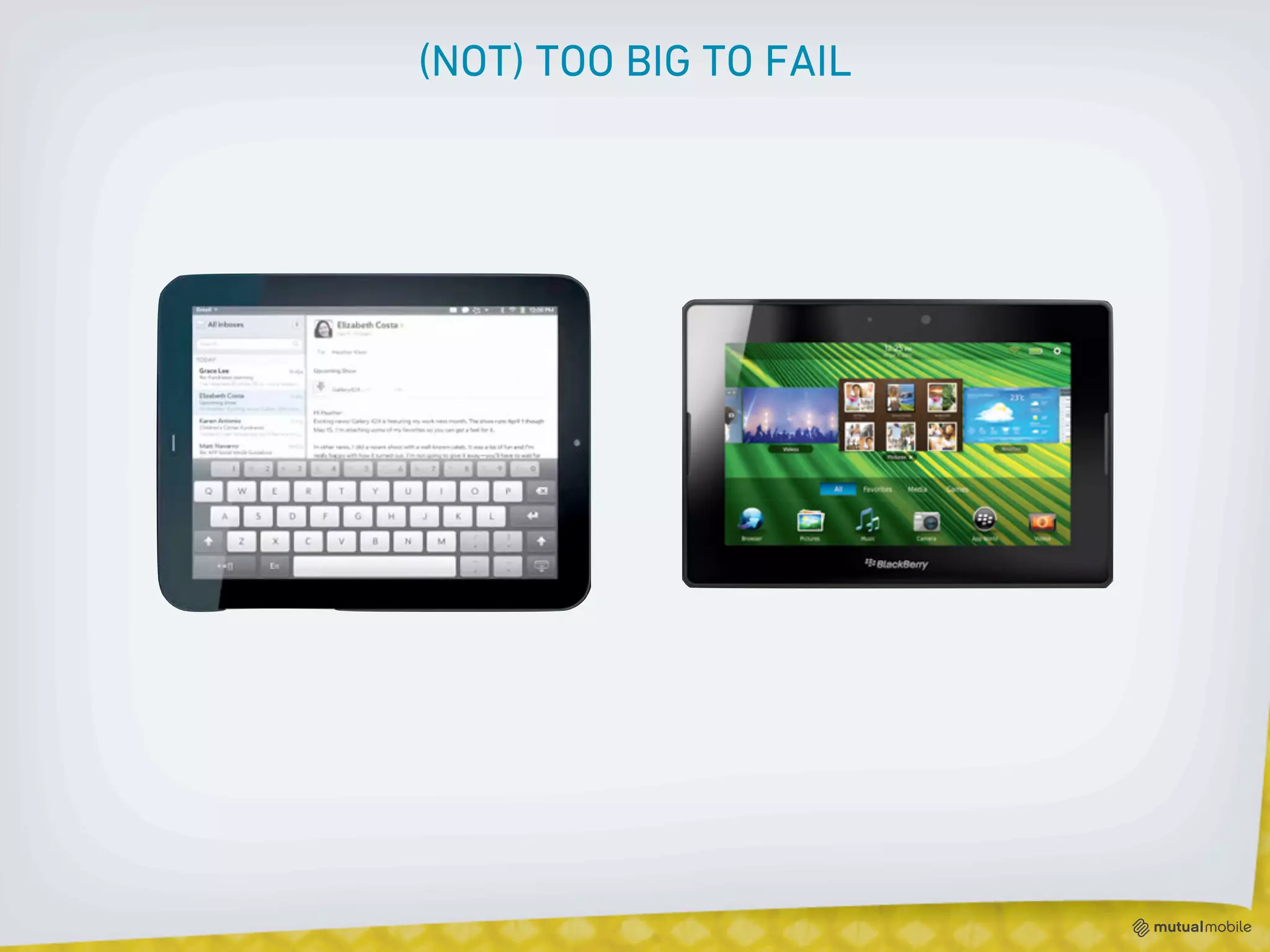 (NOT) TOO BIG TO FAIL
 