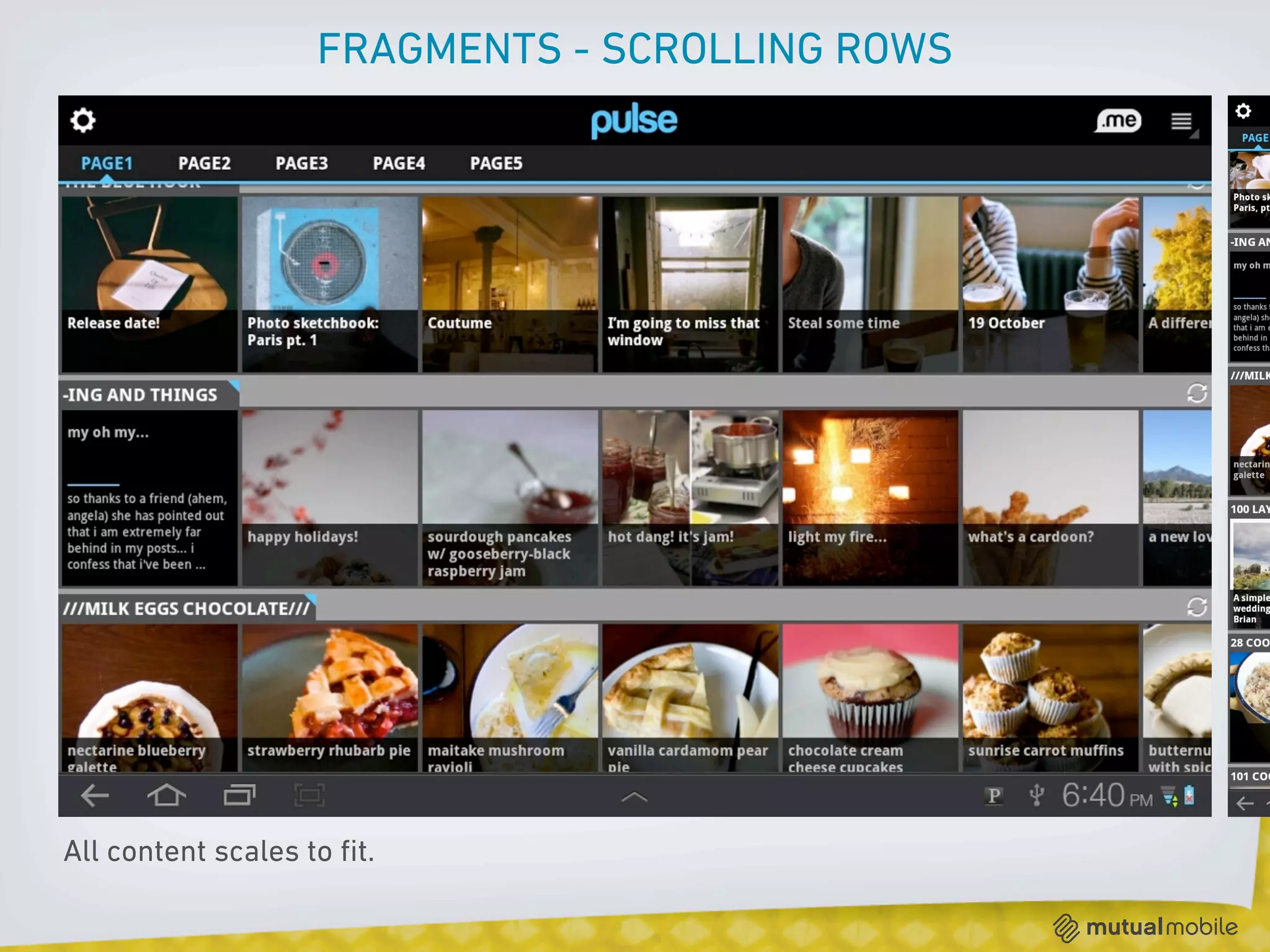 FRAGMENTS - SCROLLING ROWS




All content scales to ﬁt.
 