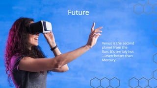 Future
Venus is the second
planet from the
Sun. It’s terribly hot
—even hotter than
Mercury.
 