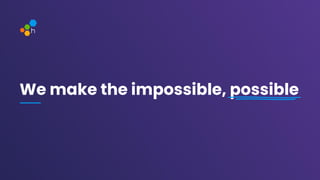 V1-23
We make the impossible, possible
 