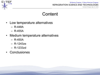 Honeywell Refrigerant Presentation - Refrigeration Science and ...