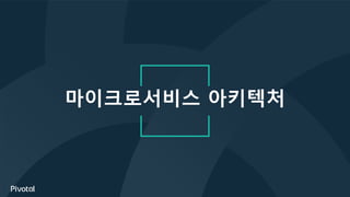 마이크로서비스 아키텍처
 