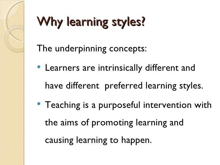 essay on different learning styles Learning styles research papers discuss the different learning styles that efficienty and effectively help students to learn - visual, auditory, tactile and kinesthetic. essay on different learning styles Learning styles research papers discuss the different learning styles that efficienty and effectively help students to learn - visual, auditory, tactile and kinesthetic.