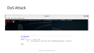 DoS Attack
HONEYPOT - Chandrak & Parbodh 11
 