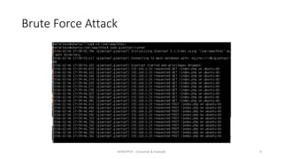 Brute Force Attack
HONEYPOT - Chandrak & Parbodh 9
 