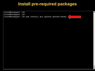 Install pre-required packages
 