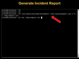Generate Incident Report
 