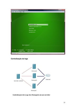 33
Centralização de logs
 