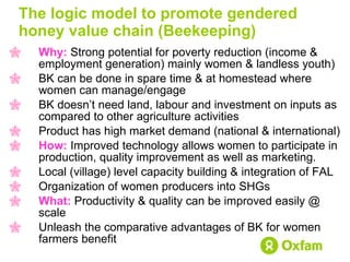 Women economic leadership through honey value chain development in Ethiopia 