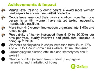 Women economic leadership through honey value chain development in Ethiopia 