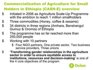 Women economic leadership through honey value chain development in Ethiopia 