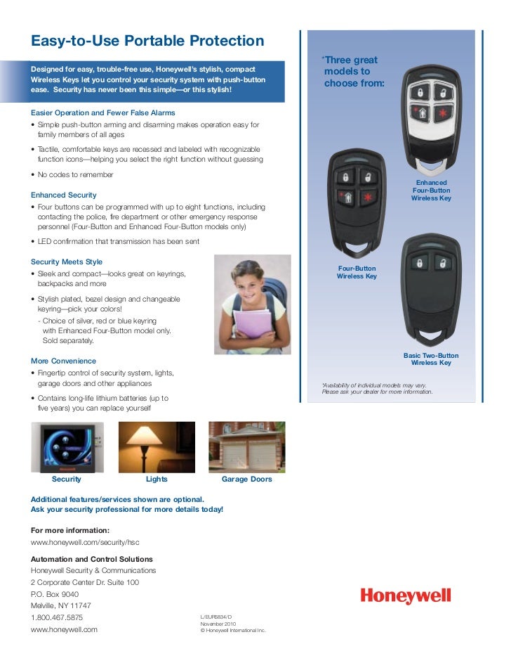 Honeywell 58344honeywell58342honeywell58344enenduserbrochure