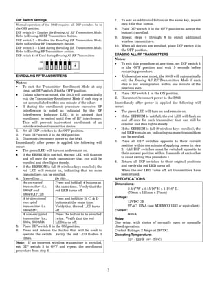Honeywell 5843-install-guide | PDF