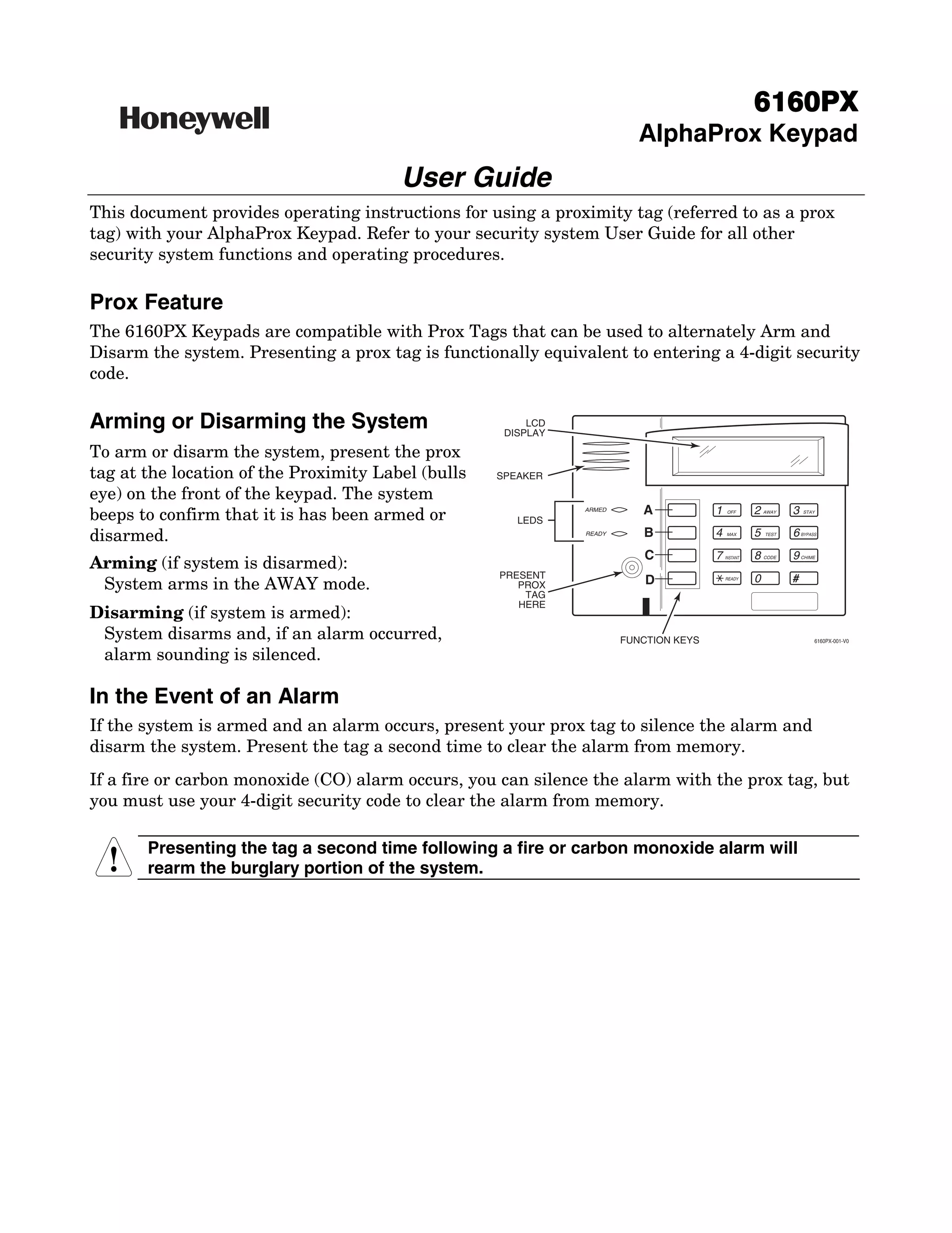 Honeywell 6160 pxuserguide PDF Free Download