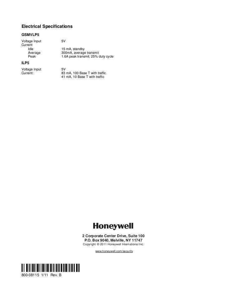 Honeywell lynx 5000 installation manual