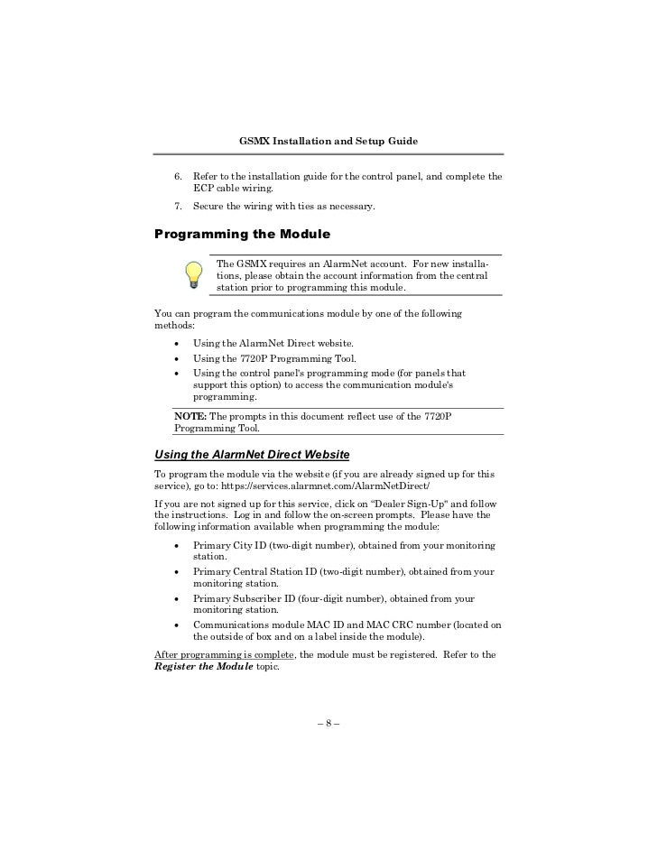 Honeywell gsmx-install-guide