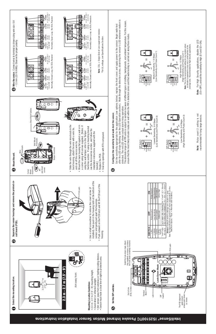 How to install motion sensor