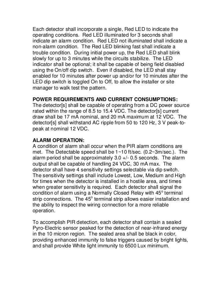 Honeywell is2535specsheet