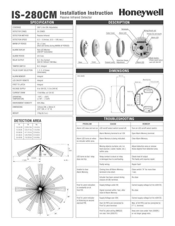 Honeywell is280cm-install-guide