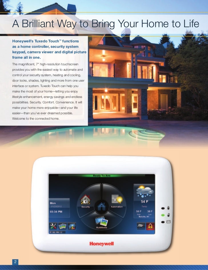 Honeywell tuxedo-touch-residential-brochure