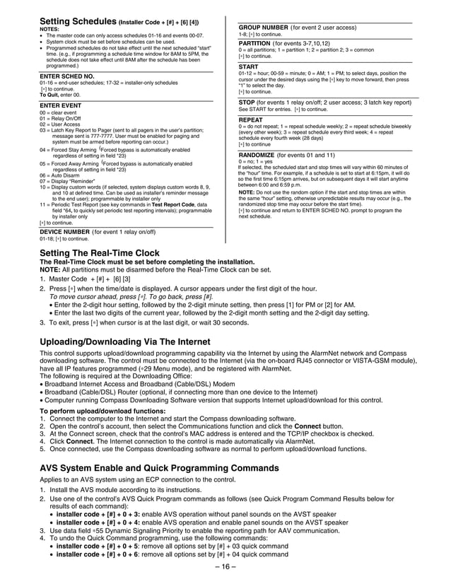 Honeywell Vista 21IP Programming Guide