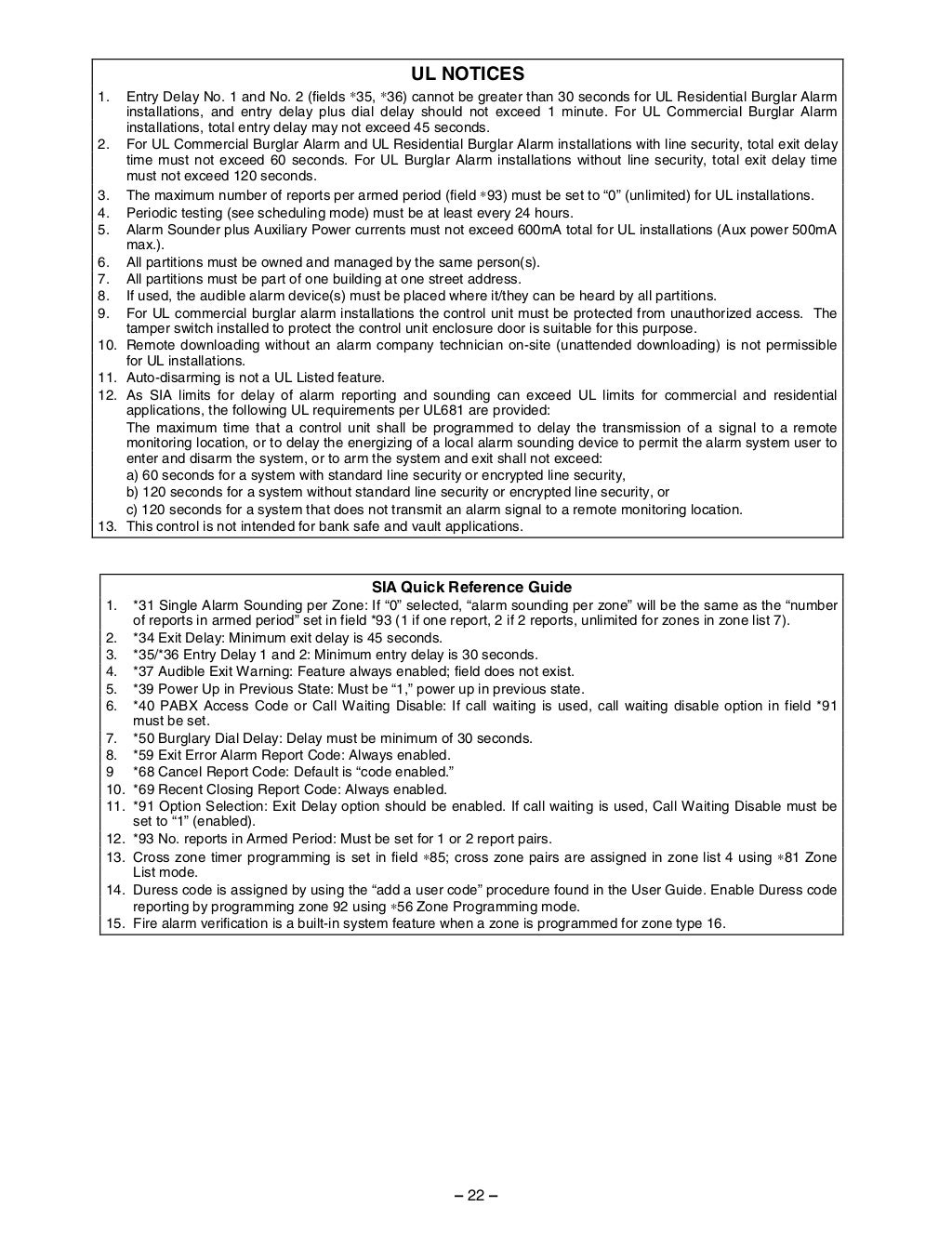 Honeywell Vista 21IP Programming Guide
