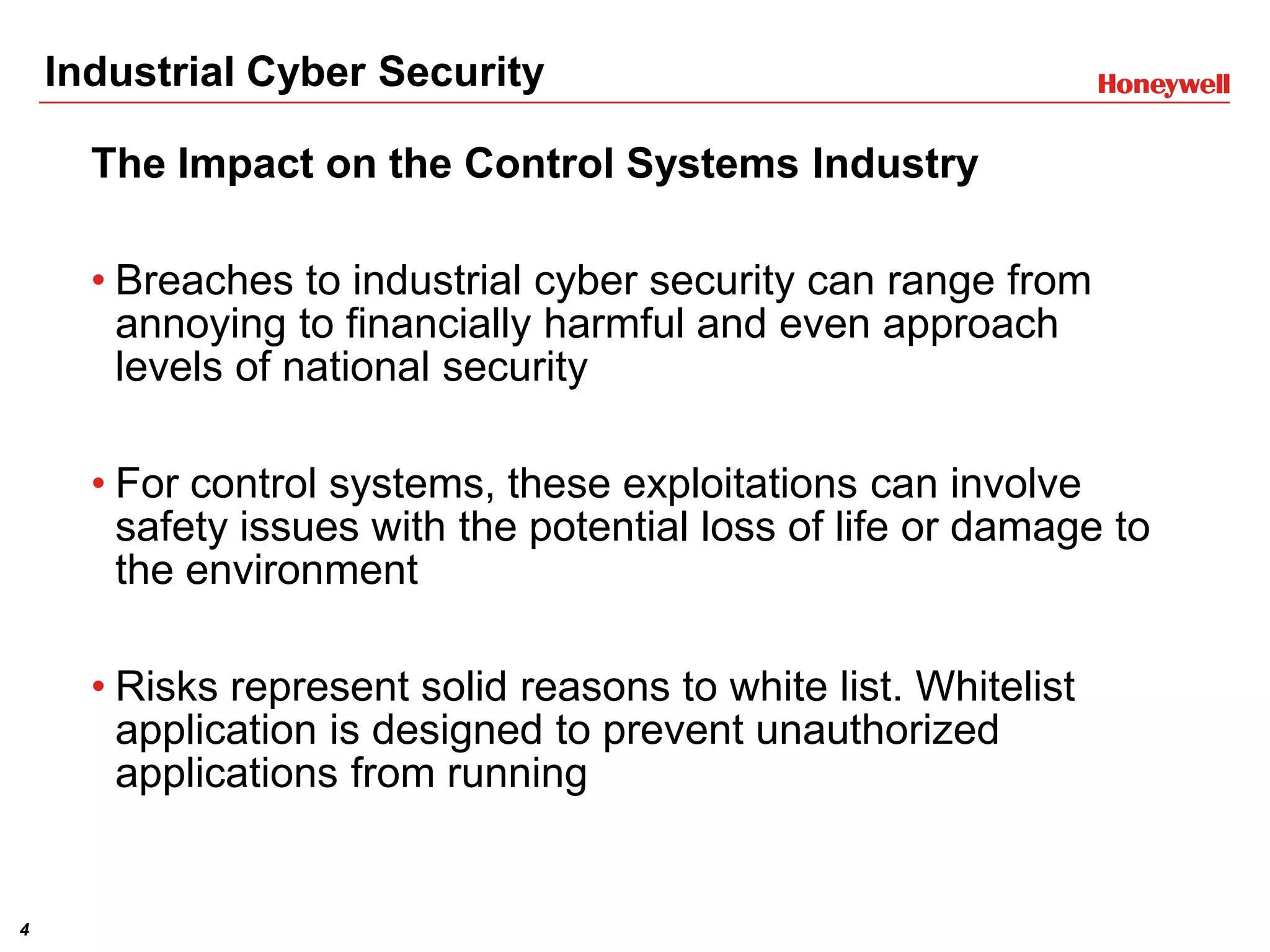 View of Industrial Cyber Security: What is Application Whitelisting? | PPTX