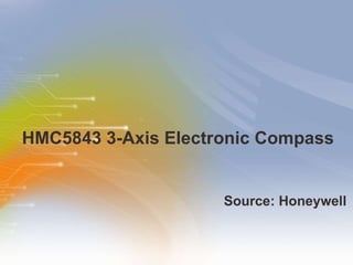 HMC5843 3-Axis Electronic Compass ,[object Object]