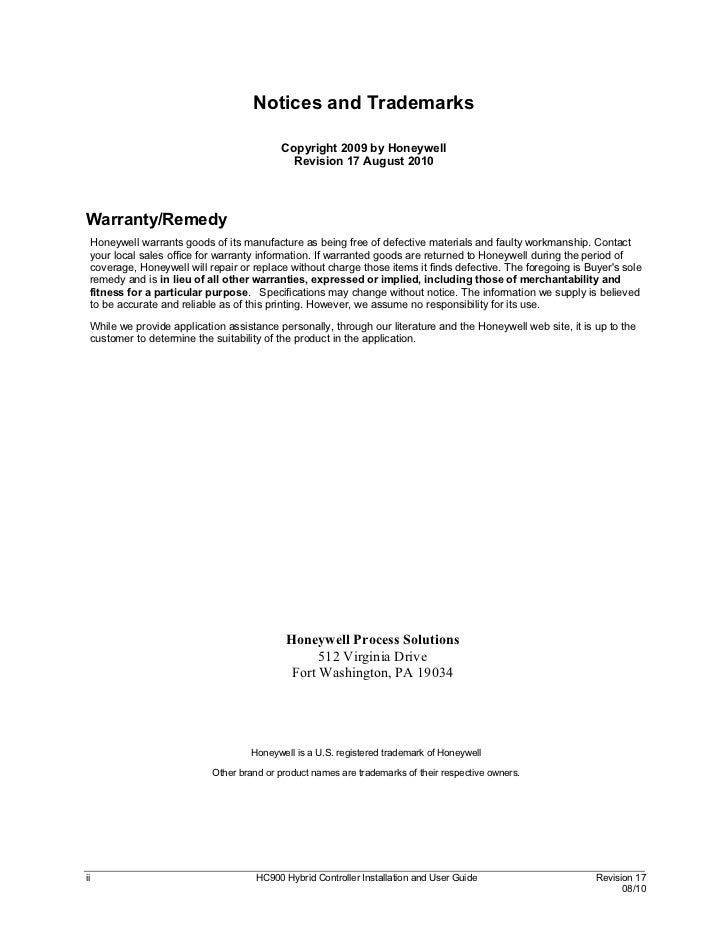 Honeywell manual1