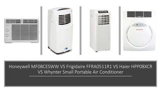 Honeywell MF08CESWW VS Frigidaire FFRA0511R1 VS Haier HPP08XCR
VS Whynter Small Portable Air Conditioner
 