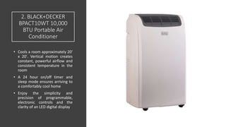 Black and Decker BPACT10WT Portable Air Conditioner, 10,000