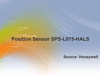Position Sensor SPS-L075-HALS ,[object Object]