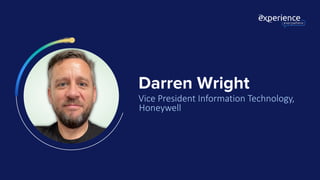 Darren Wright
Vice President Information Technology,
Honeywell
 