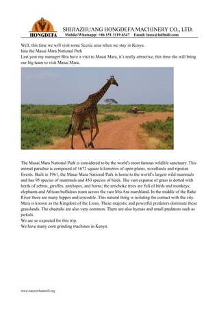 Hongdefa team visit kenya | PDF