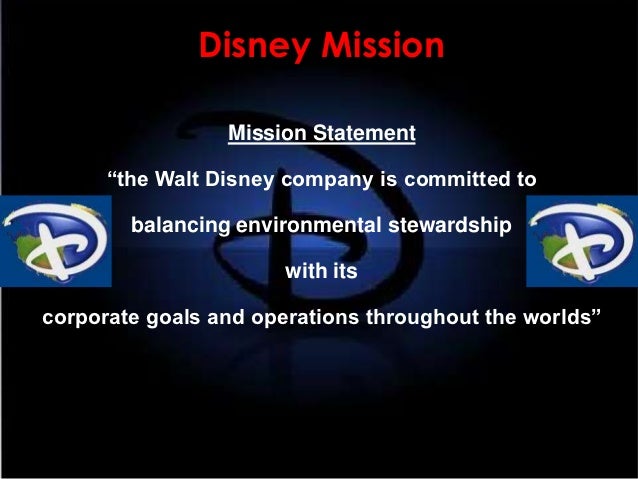 Walt disney mission statement