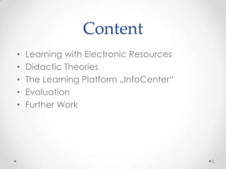 Construction and Evaluation of a Blended Learning Platform for Higher Education