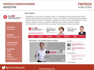 fintechnews.hk
FINTECH
HONG KONG
@FintechNewsHK
Description
Established in July 2000, InvestHK’s vision is to strengthen H...