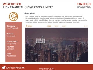 fintechnews.hk
FINTECH
HONG KONG
@FintechNewsHK
Description
Lion Finance is a fully fledged team whose members are special...