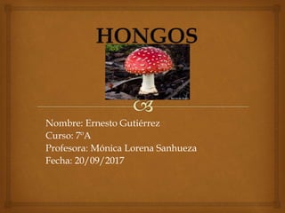 Nombre: Ernesto Gutiérrez
Curso: 7ºA
Profesora: Mónica Lorena Sanhueza
Fecha: 20/09/2017
 