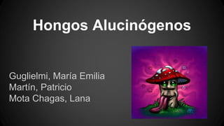 Hongos Alucinógenos
Guglielmi, María Emilia
Martín, Patricio
Mota Chagas, Lana
 