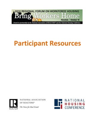 Participant Resources
 